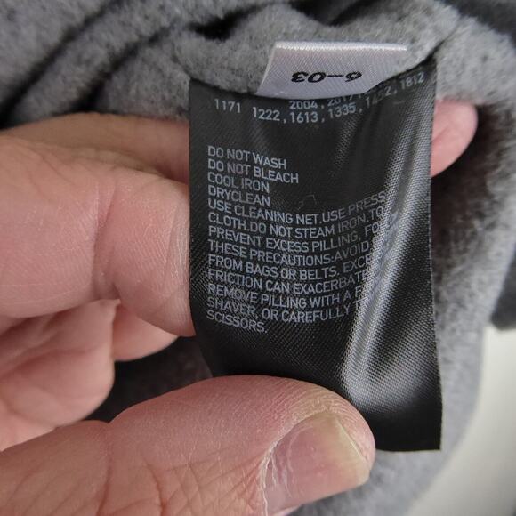 Uniqlo Wool Blend Pea Coat Womens SZ M Double Breasted Button Up Relaxed - Picture 6 of 10